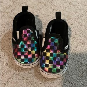 Infant vans metallic checkered